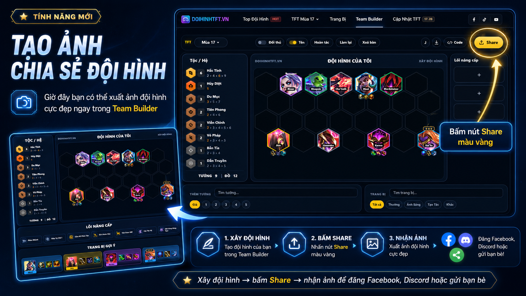 Thông báo Team Builder